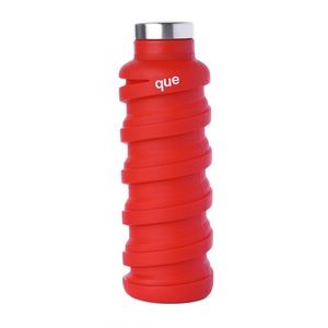New Que Collapsable Water Bottle, Red